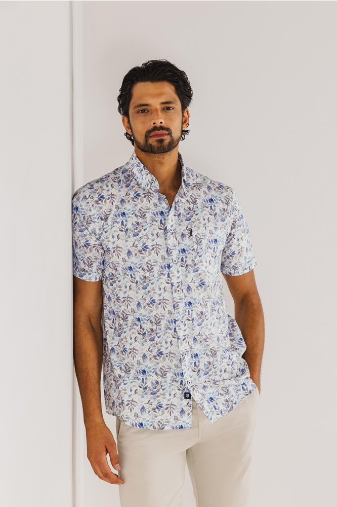 POPLIN OVERHEMD MET ALLOVER PRINT 264 15910 1611